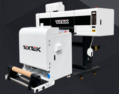 TexTek 2 Head 60CM Pet Film i3200 DTF Printer for Tshirt Printing with 24” Powder Shaker Dryer