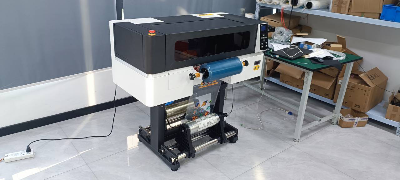 A3 UV dtf printer Hot stamping Label printer Crystal sticker UV dtf film printer with varnish 30cm UV dtf printer