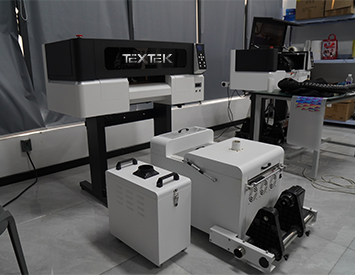 Impresora DTF del modelo T30 con ancho de impresión de 30cm de ocupación reducida de espacio y con un nuevo aspecto