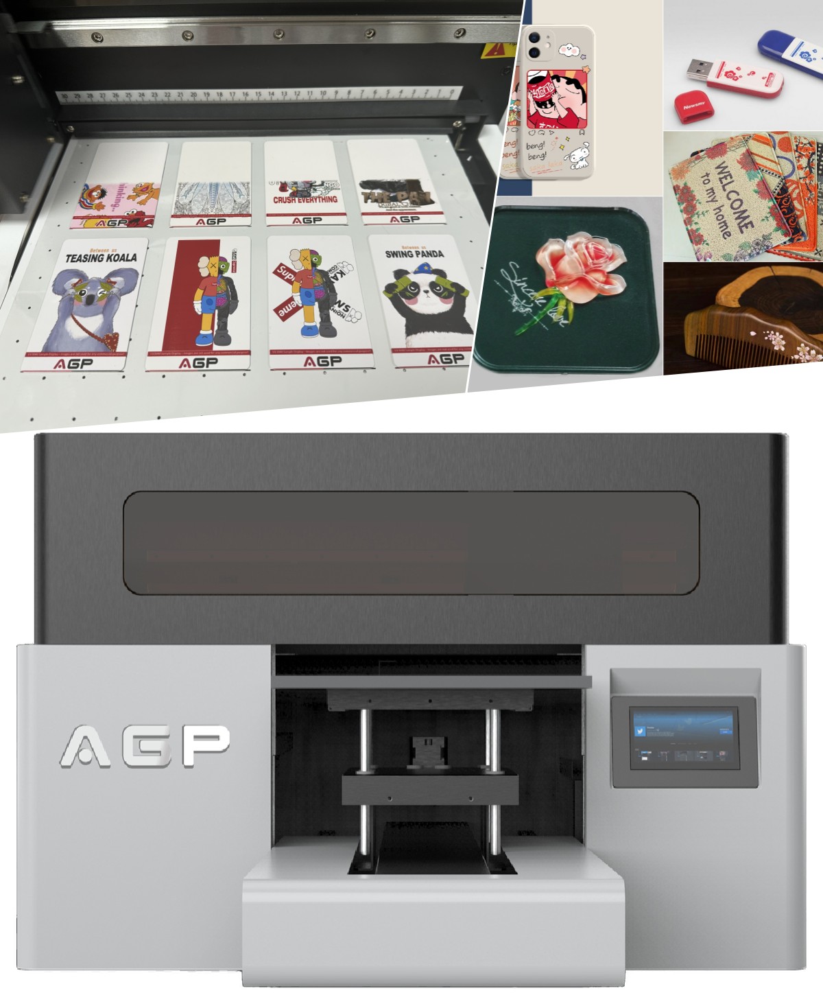 For Hot Sale: 30cm-12inch UV Flatbed Printer