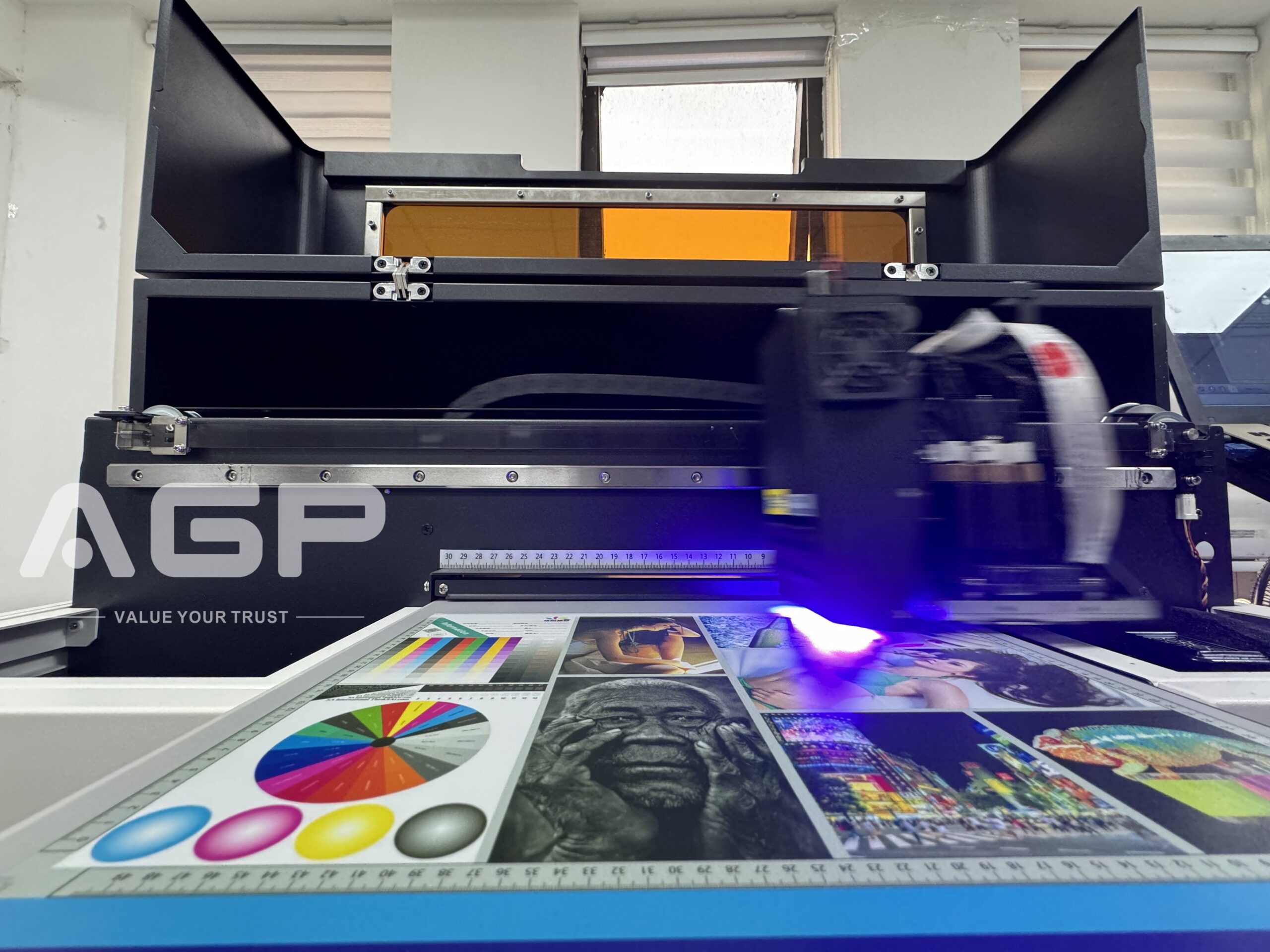 Explore the AGP 3040 UV Printer: Ideal for Toy Packaging, Wine Bottles, Thermos Cups, and More!