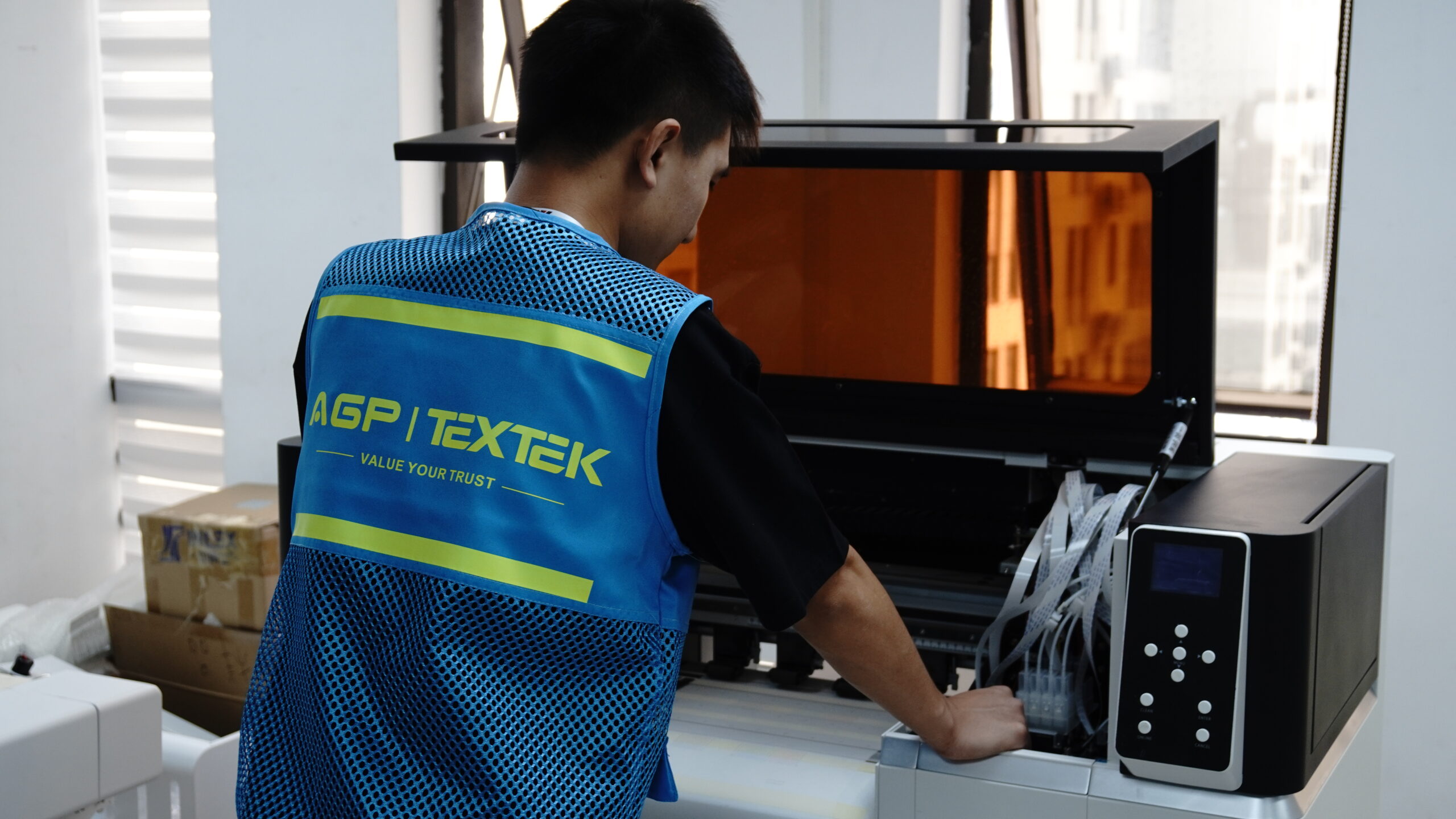 Fluorescent Vest Printing with AGP 60cm DTF-T654 Printer: Bright Safety, Enhanced Visibility